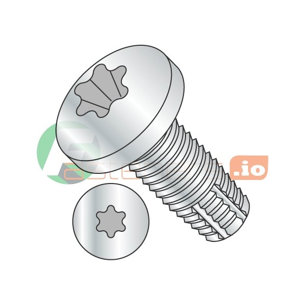 Newport Fasteners Thread Cutting Screw, 1/4"-20 x 1-1/4 in, Zinc Plated Steel Pan Head Torx Drive, 2000 PK 738183 - main